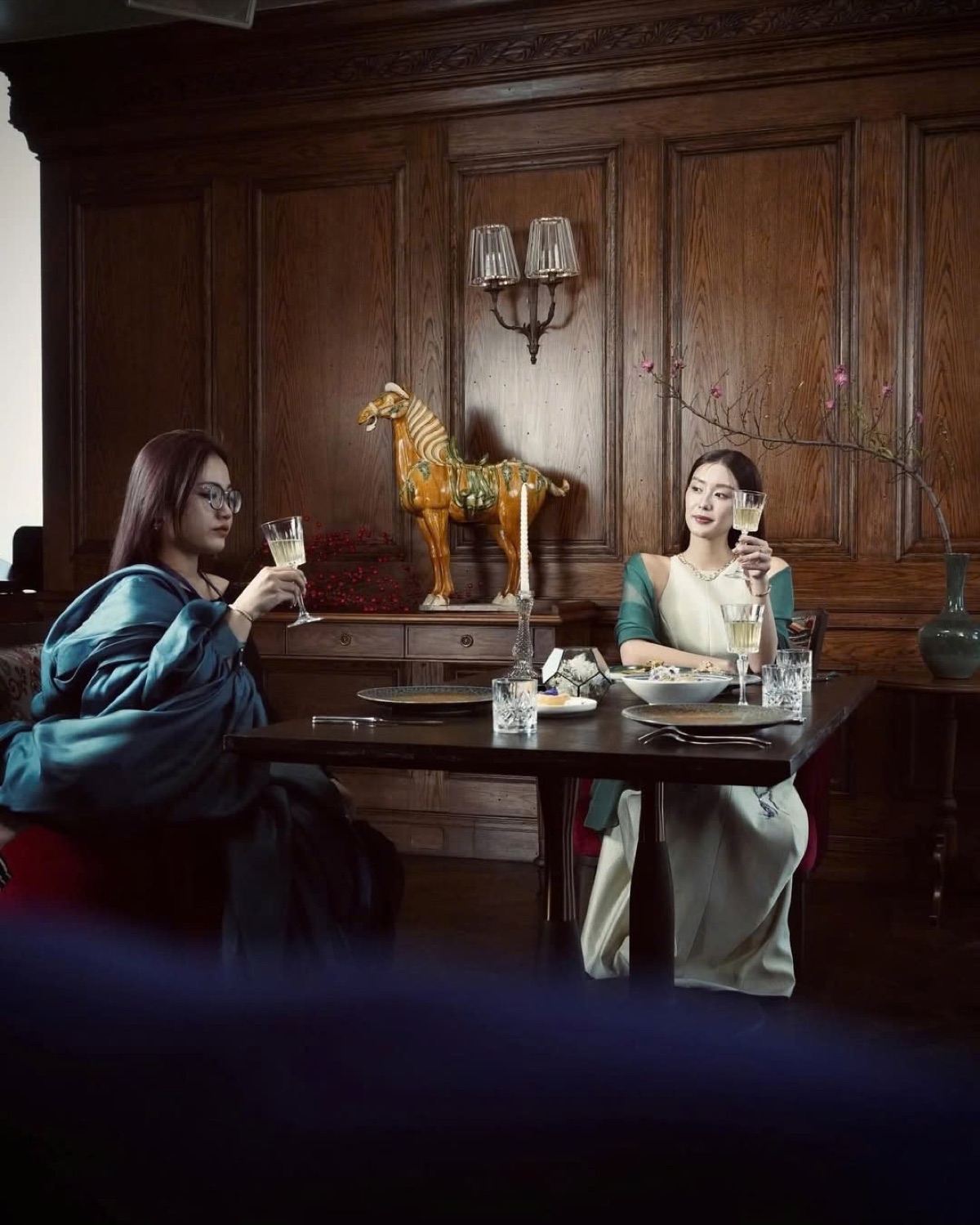 CAO editorial campaign - áo dài portraits in a heritage interior